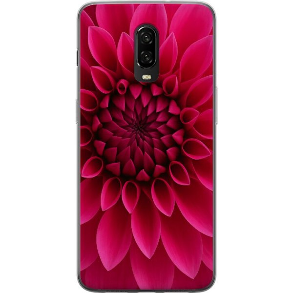 OnePlus 6T Läpinäkyvä kuori Rosecore