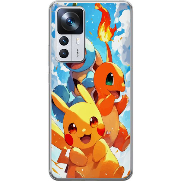Xiaomi 12T Pro Gennemsigtig cover Pocket Creatures - inspireret af Pokémon uden at nævne navnet