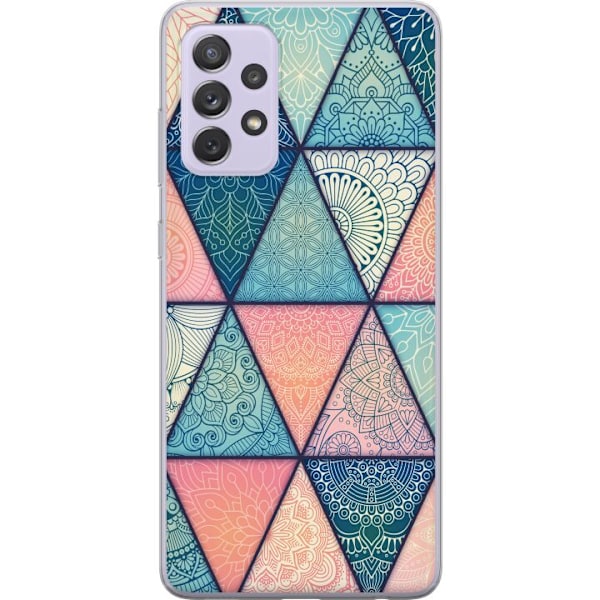 Samsung Galaxy A52s 5G Läpinäkyvä kuori Mandala Kolmiot