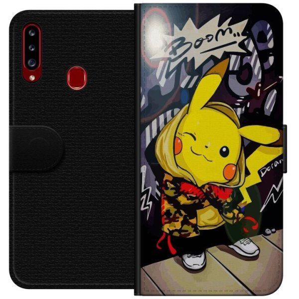 Samsung Galaxy A20s Plånboksfodral Pikachu