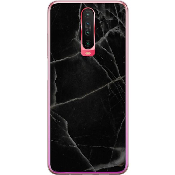 Xiaomi Redmi K30 Genomskinligt Skal Svart marmor