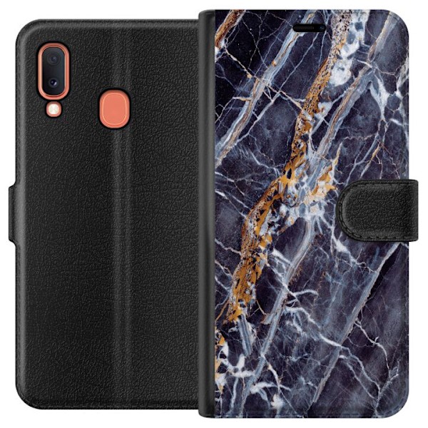 Samsung Galaxy A20e Plånboksfodral Marmor
