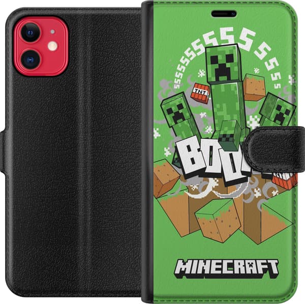 Kompatibelt Plånboksfodral till Apple iPhone 11 Minecraft Boom