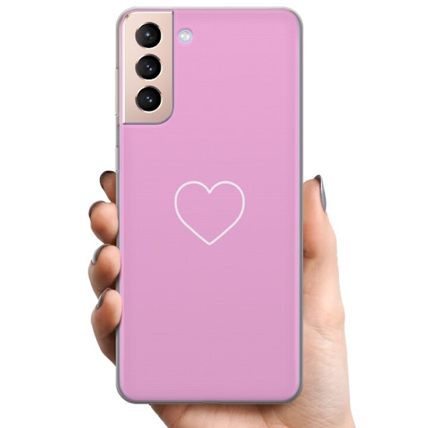 Samsung Galaxy S21 TPU Matkapuhelimen kuori Sydän