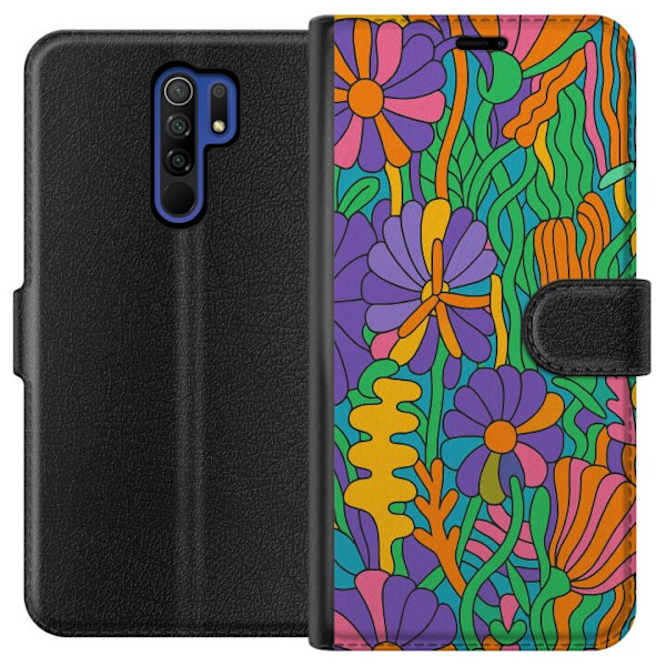 Xiaomi Redmi 9 Tegnebogsetui Farveeksplosion
