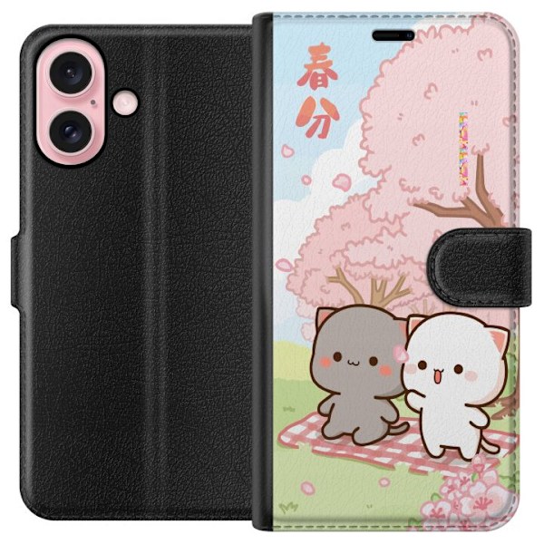 Apple iPhone 16 Lompakkokotelo Kawaii Kesä