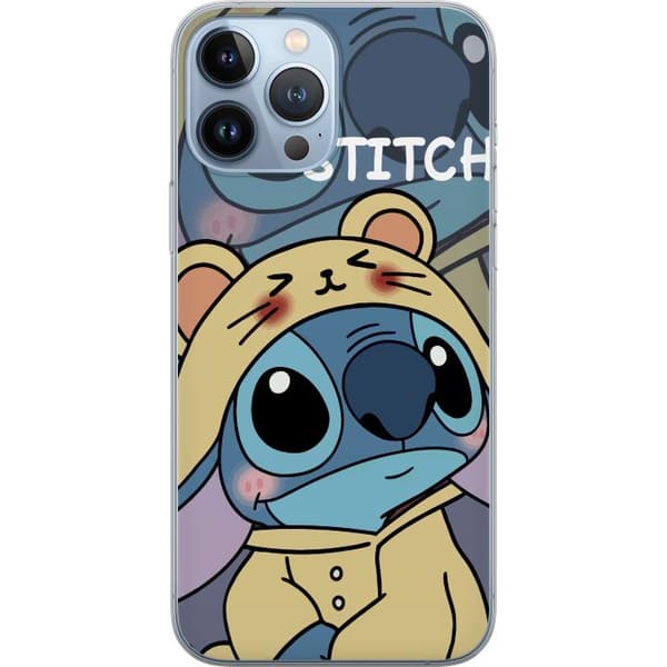 Kompatibelt Mobildeksel til Apple iPhone 13 Pro Max Stitch med surfbrett søt blå alien Disney