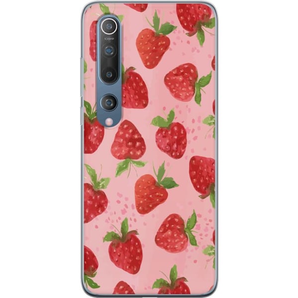 Xiaomi Mi 10 5G Läpinäkyvä kuori Mansikkahaaveet - Retrot t