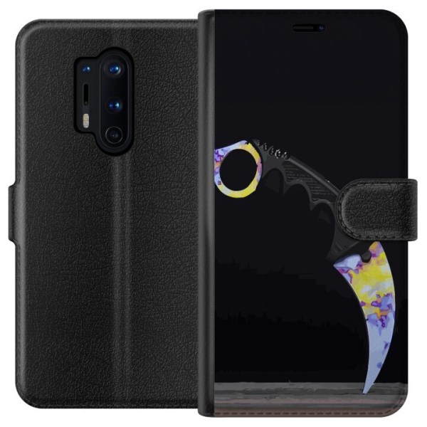 OnePlus 8 Pro Tegnebogsetui Karambit / Butterfly / M9 Bayonet: