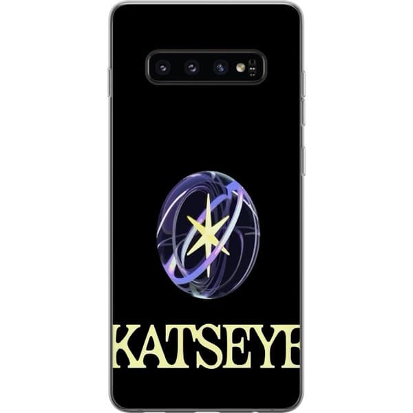 Kompatibelt Mobildeksel til Samsung Galaxy S10 KATSEYE logotyp svart