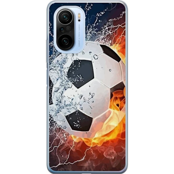 Xiaomi Mi 11i Gennemsigtig cover Fodbold Ild