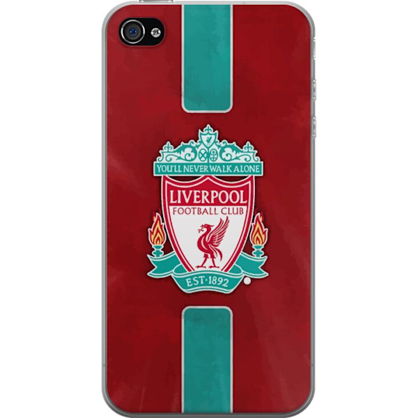 Apple iPhone 4 Läpinäkyvä kuori Liverpool FC - Klassinen ja