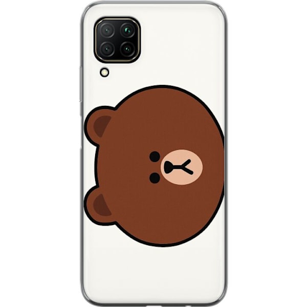 Huawei P40 lite Genomskinligt Skal line friends brown