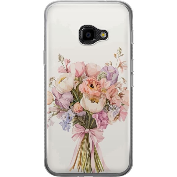 Samsung Galaxy Xcover 4 Läpinäkyvä kuori Kännykkäkuori värikkäällä kukkakimpulla romanttisessa tyylissä