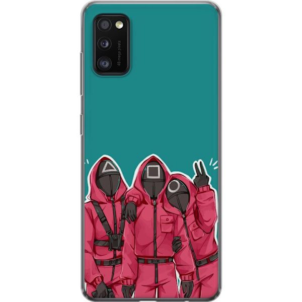 Samsung Galaxy A41 Gennemsigtig cover Squid Game Karakterer Grafisk Design Seriefigurer Populær TV Motiv Asiatisk Stil Spændende Trend