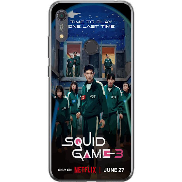 Huawei Y6s (2019) Genomskinligt Skal Squid Game Säsong 3 Seriefigurer Populärt TV Serie Motiv Ikoner Spänning Drama Asiatisk Design Trend