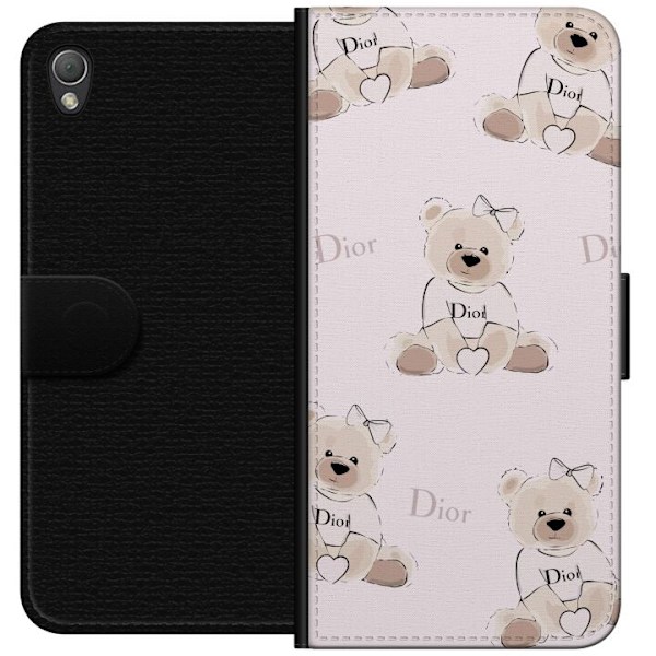 Sony Xperia Z3 Tegnebogsetui Teddy Dior Vibes - luksuriøs bamse i modetil
