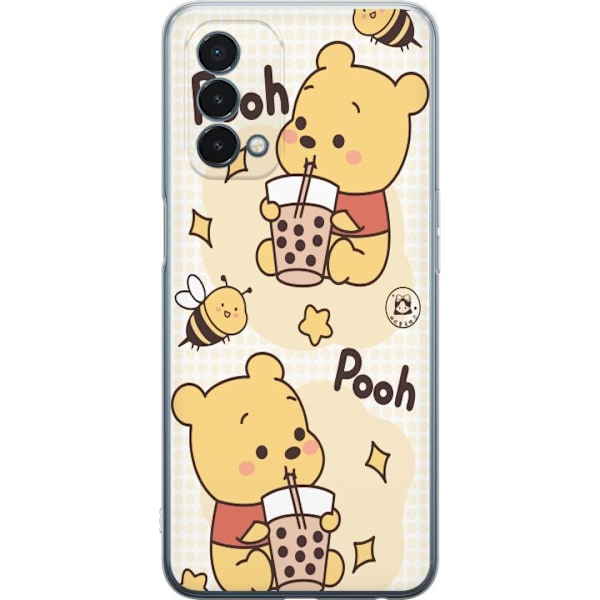 OnePlus Nord N200 5G Läpinäkyvä kuori Nalle Pooh - klassinen karhumotiivi uudessa tulkinnassa