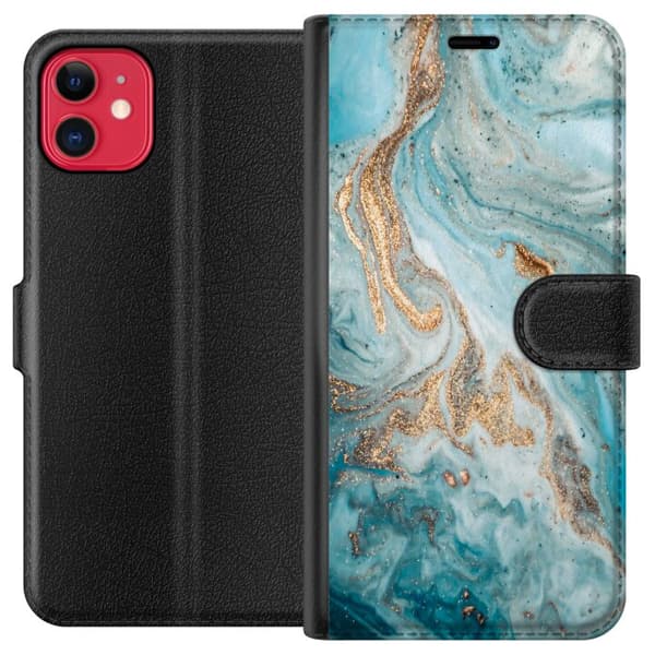 Kompatibel Tegnebogsetui til Apple iPhone 11 Magisk Marmor