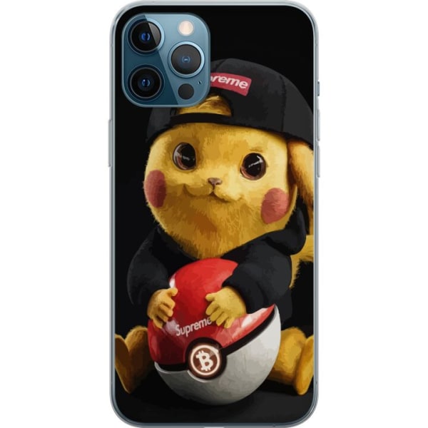Apple iPhone 12 Pro Max Läpinäkyvä kuori Pikachu Supreme