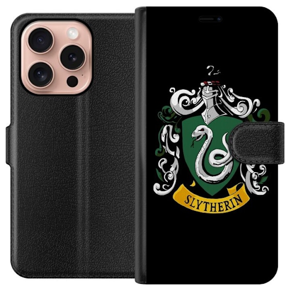 Apple iPhone 16 Pro Lommeboketui Harry Potter - Slytherin