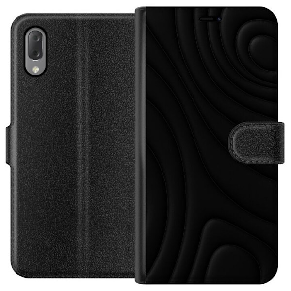 Sony Xperia L3 Plånboksfodral Black Waves