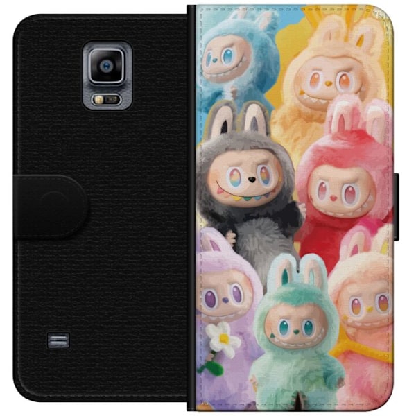 Samsung Galaxy Note 4 Plånboksfodral Labubu Sketch Style – Handritat monster i tusch