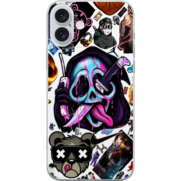 Apple iPhone 16 Plus Gennemsigtig cover Stickers