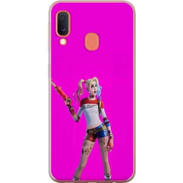 Samsung Galaxy A20e Läpinäkyvä kuori Fortnite - Harley Quin