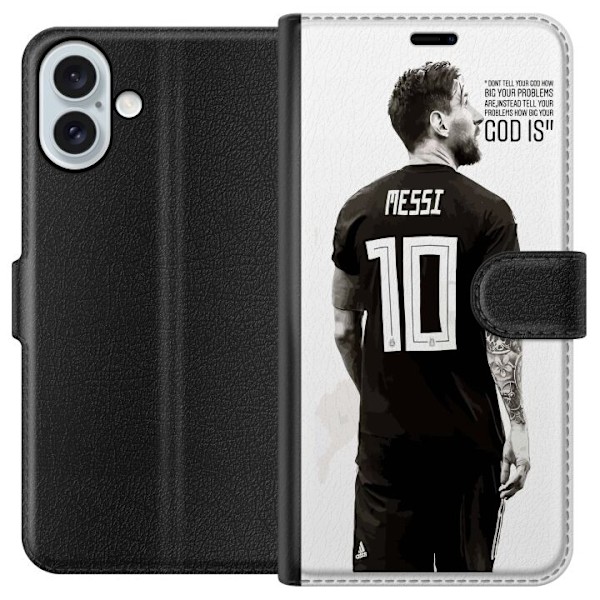 Apple iPhone 16 Plus Tegnebogsetui Lionel Andrés Messi