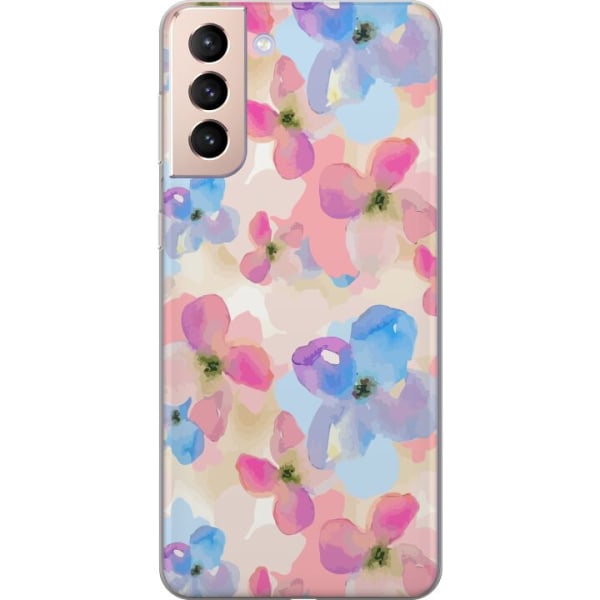 Samsung Galaxy S21 Gennemsigtig cover Blomsterlykke