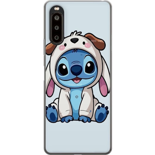 Sony Xperia 10 II Gennemsigtig cover Stitch Hundekostume Lilo & Stitch Disney Sjovt Design Blå Udlænding Tegneseriekarakter Populær Børne Disney F