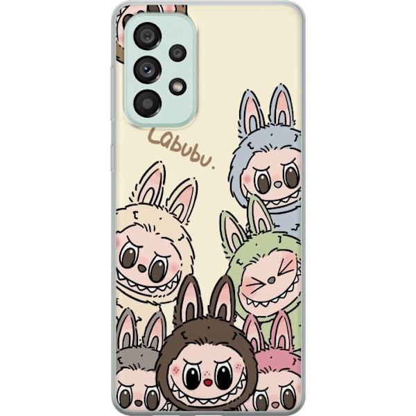 Samsung Galaxy A73 5G Läpinäkyvä kuori Labubu Pastel Collec