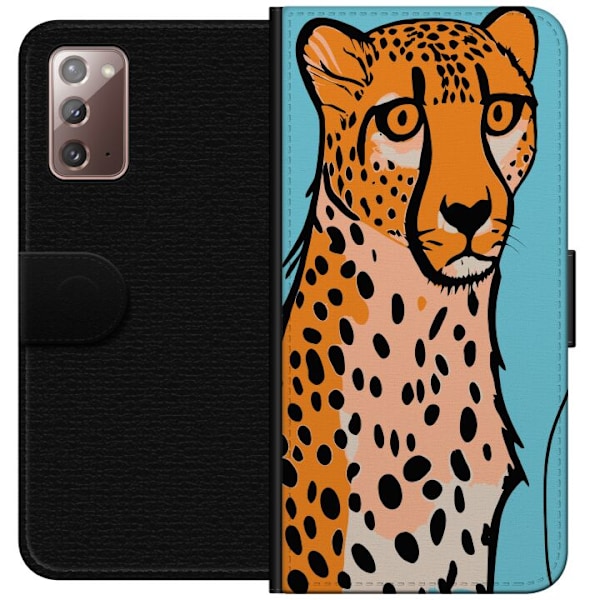 Samsung Galaxy Note20 Lommeboketui Overrasket Leopard