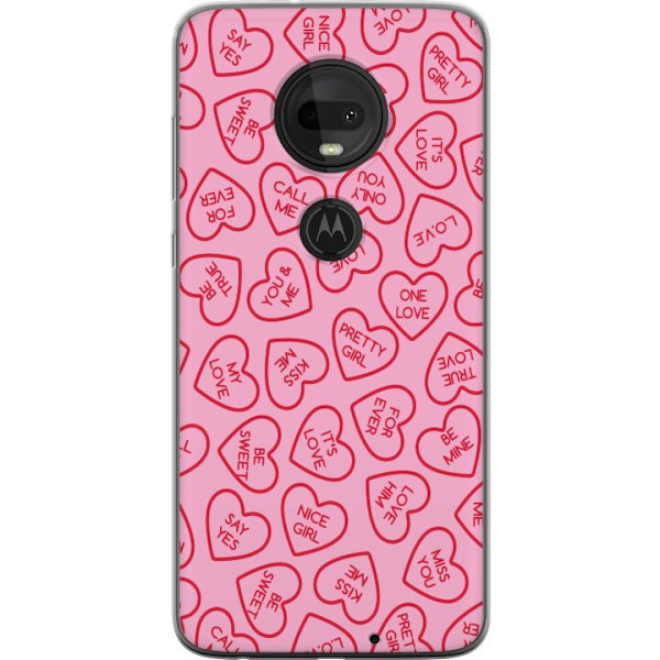 Motorola Moto G7 Gennemsigtig cover Valentinsdag 2025