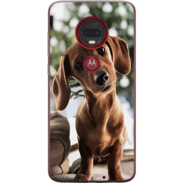 Motorola Moto G7 Plus Genomskinligt Skal Yngre Hund