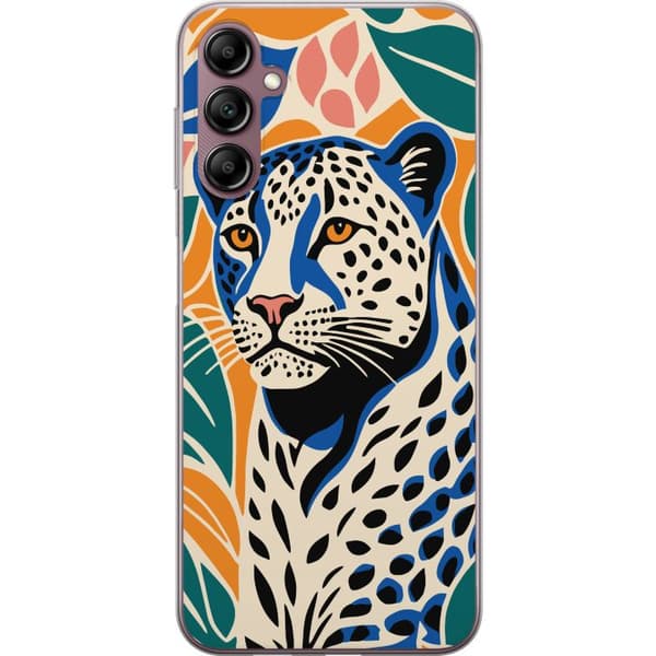 Kompatibelt Mobildeksel til Samsung Galaxy A14 5G Majestetisk Leopard