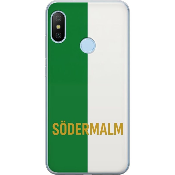 Xiaomi Mi A2 Lite Läpinäkyvä kuori Södermalm - jalkapallo