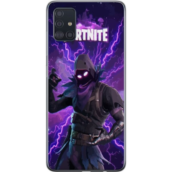 Samsung Galaxy A51 Läpinäkyvä kuori Fortnite Raven