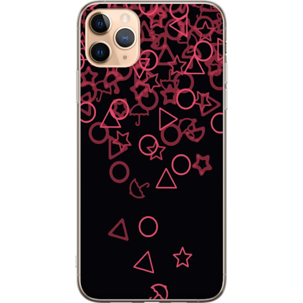 Apple iPhone 11 Pro Max Läpinäkyvä kuori Squid Game Ikoni Sarja Suosittu TV-peli Ikoni Graafinen Motiivi Aasialainen Trendi Draamasarja