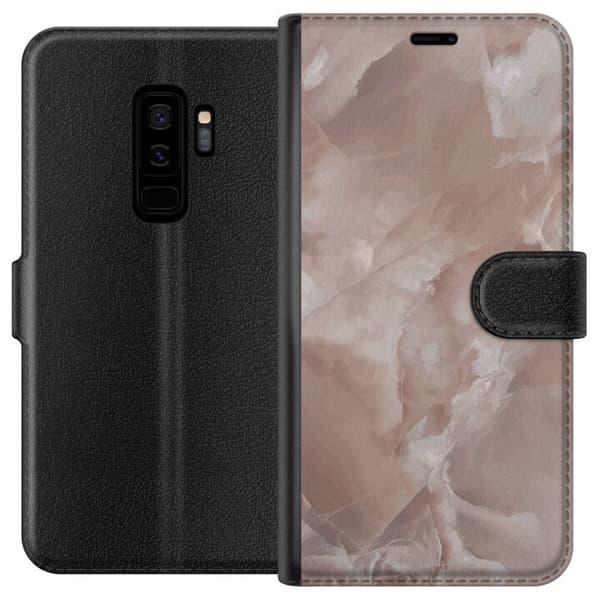 Kompatibelt Lommeboketui til Samsung Galaxy S9+ Marmor Rosa