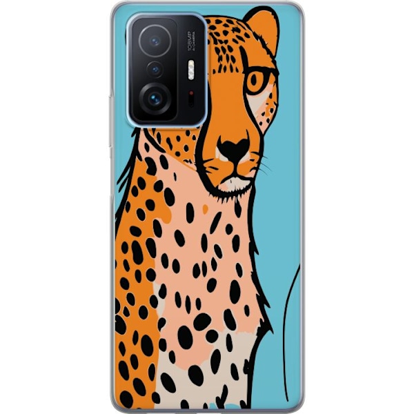 Xiaomi 11T Pro Genomskinligt Skal Surprised Leopard