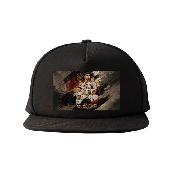 Snapback-lue svart one size
