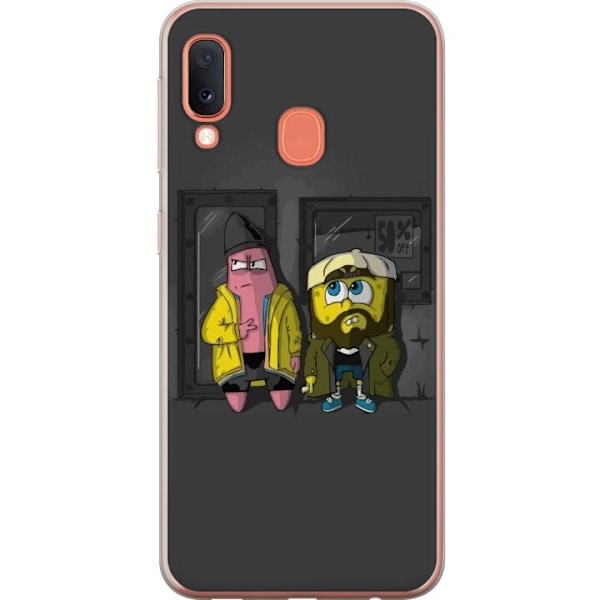 Samsung Galaxy A20e Genomskinligt Skal Spongebob