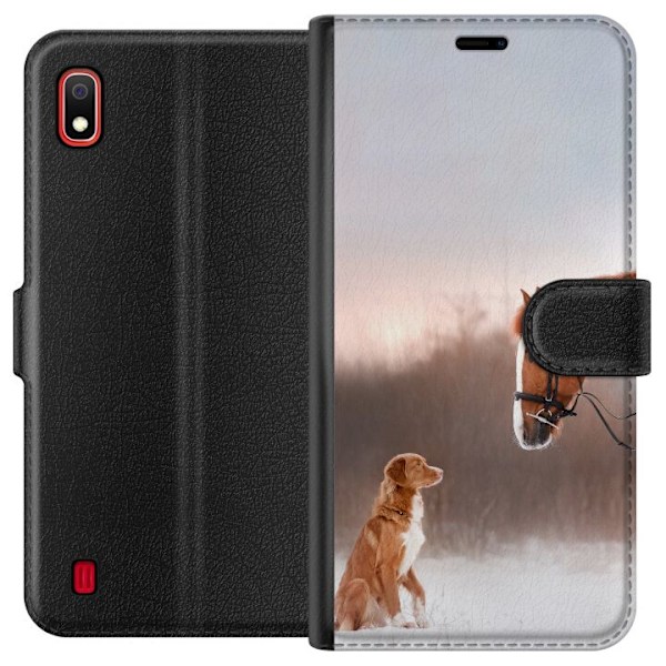Samsung Galaxy A10 Lompakkokotelo Härkä & Koira