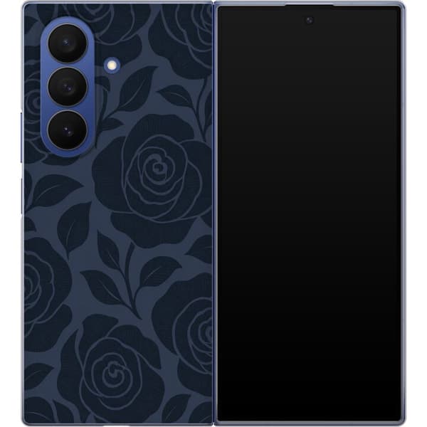Kompatibelt Mobildeksel til Samsung Galaxy Z Fold8 Ultra Blå midnattsroser blå