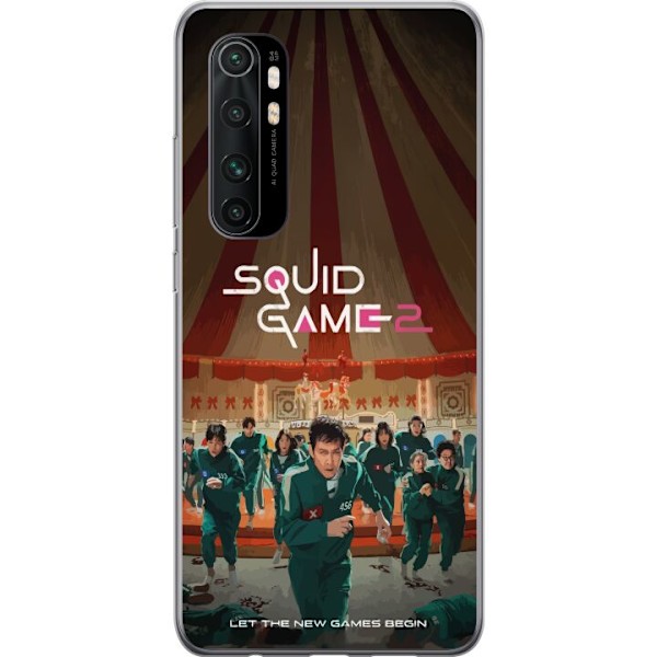 Xiaomi Mi Note 10 Lite Gennemsigtig cover Squid Game 2 - Forå