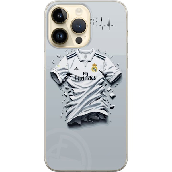 Apple iPhone 14 Pro Max Gennemsigtig cover Real Madrid