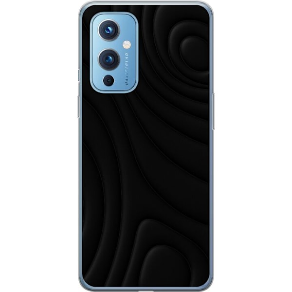 OnePlus 9 Gjennomsiktig deksel Svarte Bølger