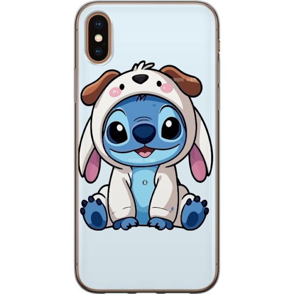 Apple iPhone XS Max Läpinäkyvä kuori Stitch Koirapuku Lilo & Stitch Disney Hauska Design Sininen Avaruusolento Sarjakuva Hahmo Suosittu Lapsille Su